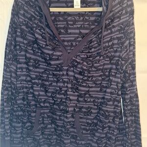 Motherhood Purple and Black Patterned Top